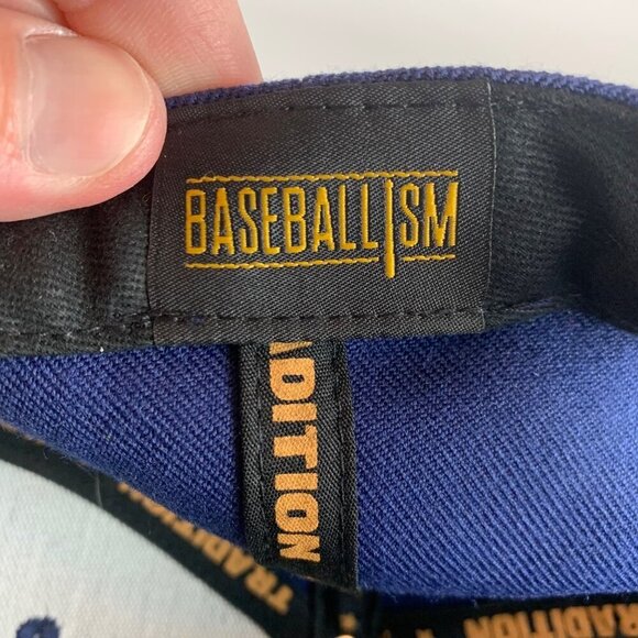 Baseballism Spring Training Mens Navy Blue Red Gold Snapback Hat New - Picture 6 of 7